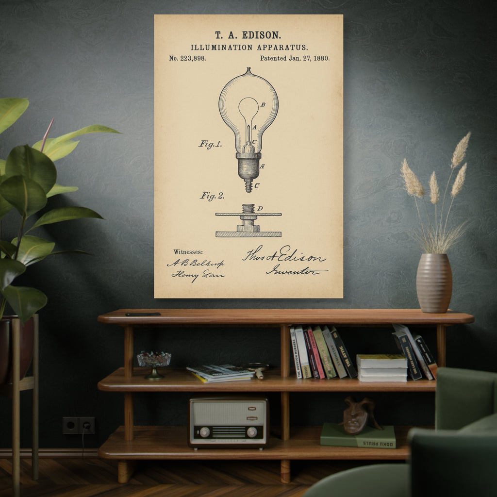 Edison Light Bulb Patent