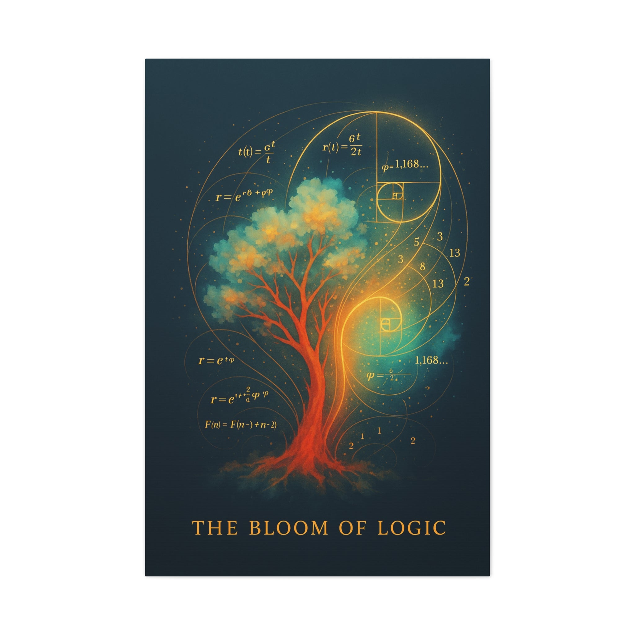 Fibonacci Tree Wall Art