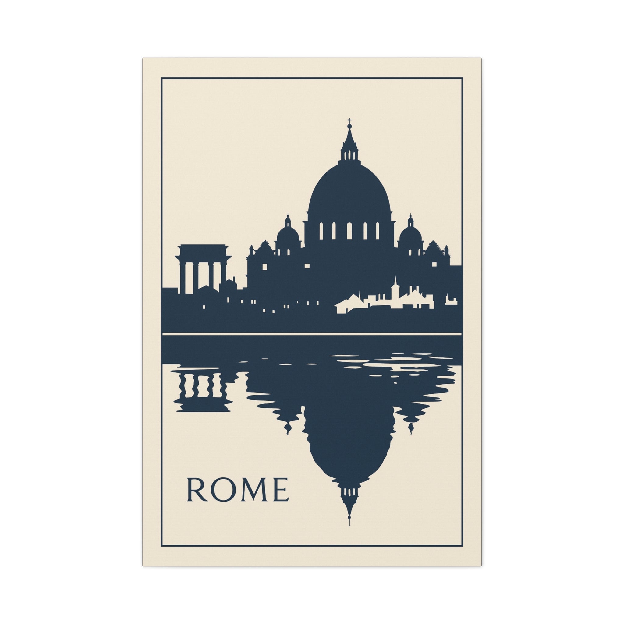 Rome Skyline Canvas