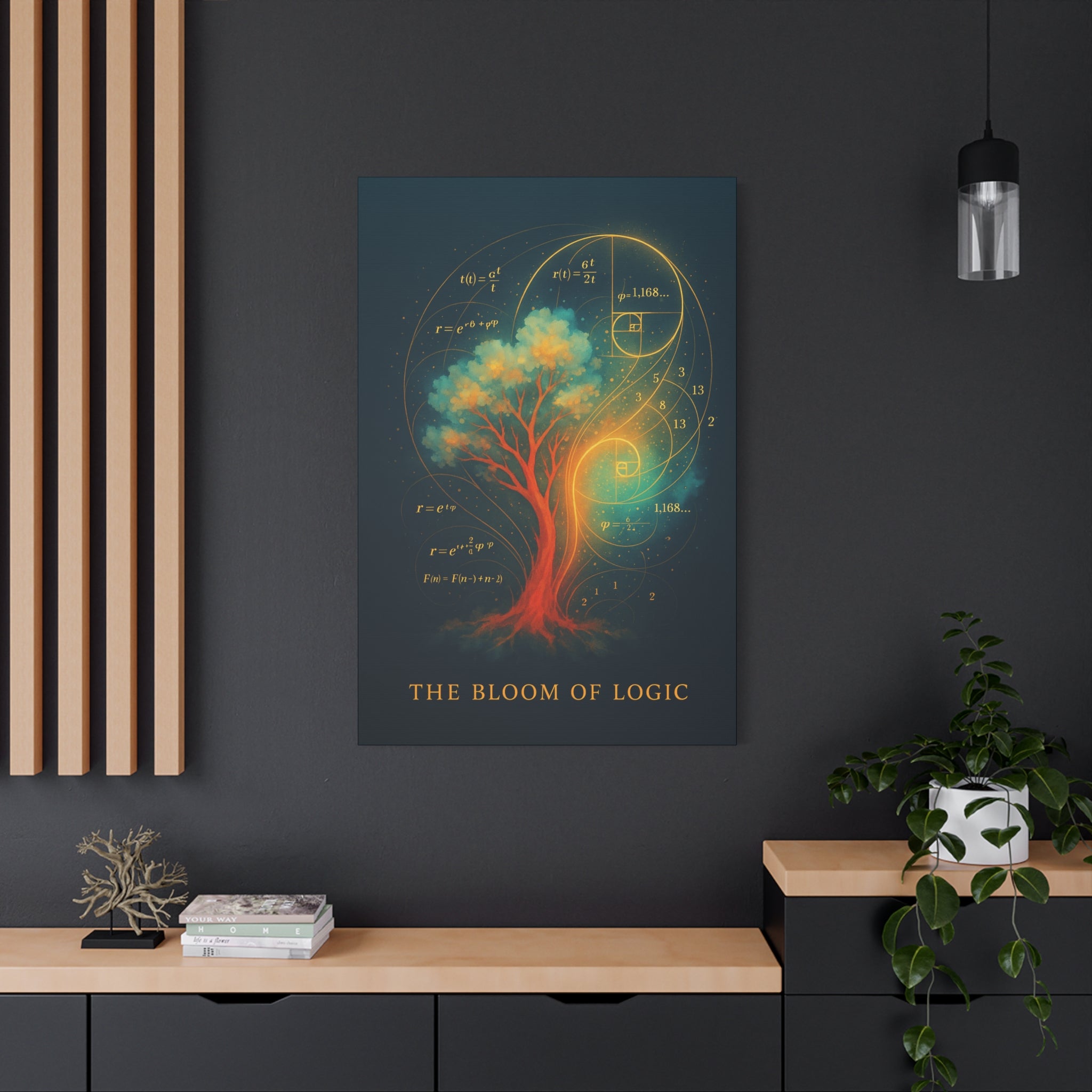 Fibonacci Tree Wall Art